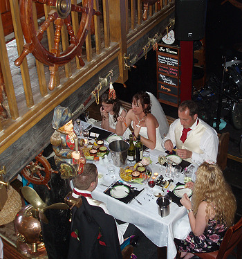 Wedding reception at The Anchor Inn Cockwood near Exeter